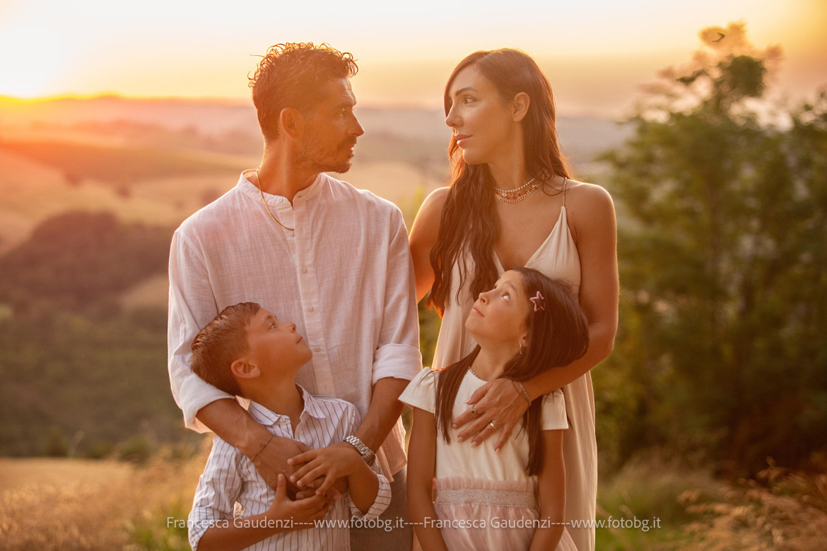 Foto di Famiglia a Faenza (RA) al tramonto