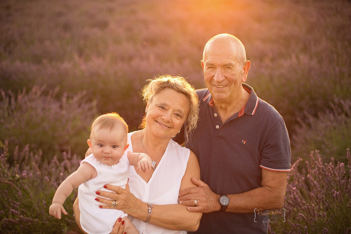 Servizio fotografico con i nonni