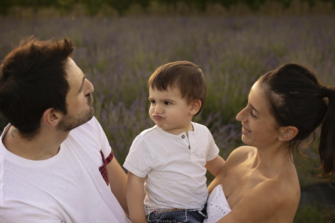 Servizio fotografico nella lavanda al tramonto- Faenza