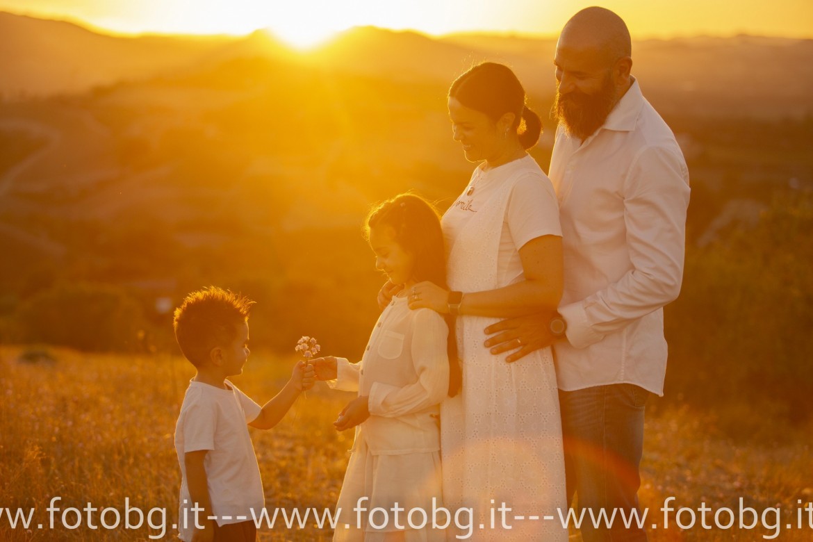 family al tramonto