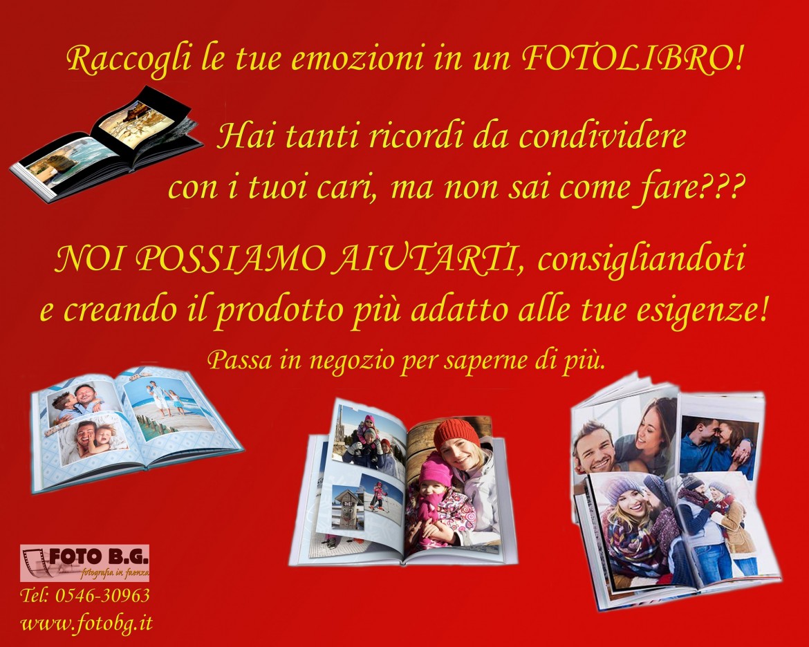 Vorresti i tuoi ricordi piÃ¹ belli raccolti in un bellissimo fotolibro??? Ma non sai da quale parte cominciare?? Nessun problema!!! Lo faremo noi per te, seguendo passo a passo le tue idee...